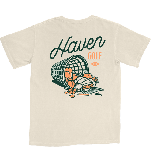 beige golf t shirt georgia peaches design