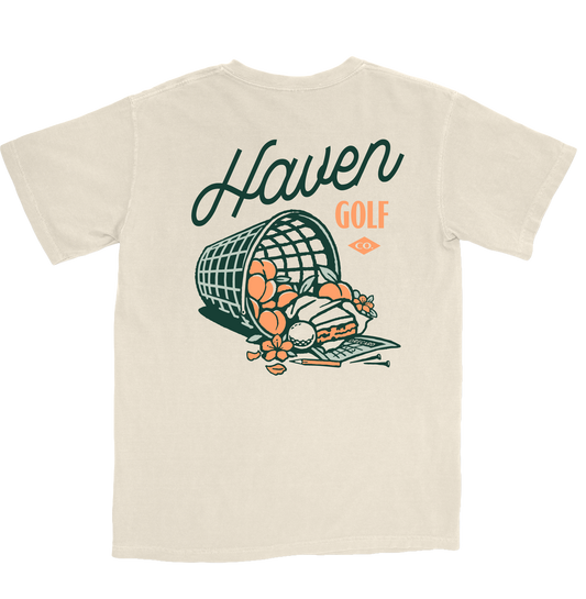 beige golf t shirt georgia peaches design